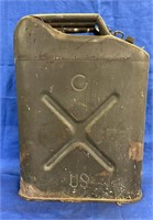Antique Military Fuel Can Marked US