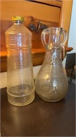 Two White House vinegar bottles, one vintage