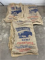 Selection of Burlap Feed Bags