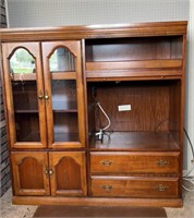 Vintage Wooden Entertainment Cabinet