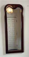 Cherry Finished Accent Wall Mirror