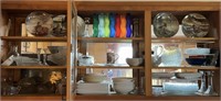 Three top kitchen cabinets contents, China,