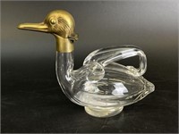 Austrian Glass Duck Decanter