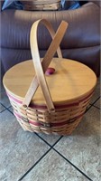 Extra large Longaberger picnic basket with the