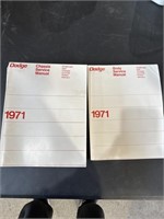 Dodge 1971 Manuals
