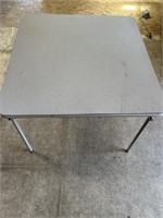 Folding Table Approx 33”x33” Grey