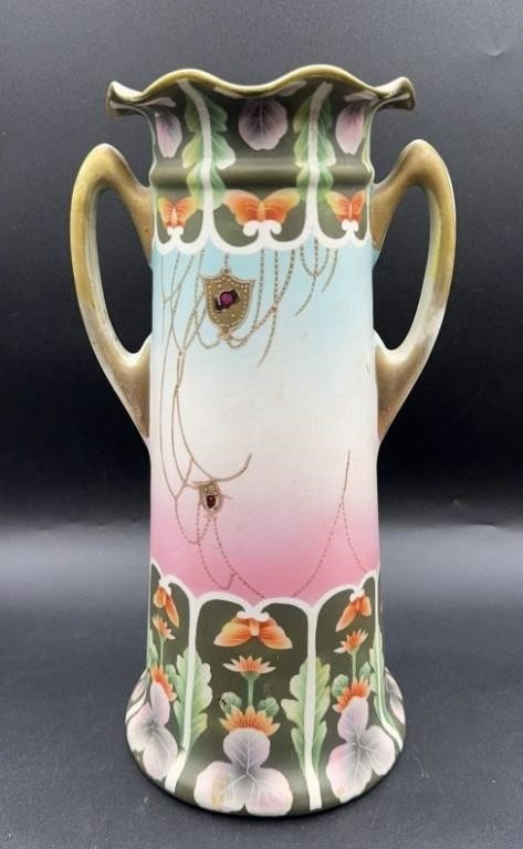 Antique Royal Nippon 12’’ Porcelain Vase