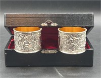 Shreve Crump & Low Silver Plated Napkin Rings