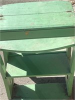 Vintage Green Convertible Chair Steps