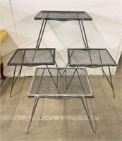 Metal Mesh Outdoor Side Tables