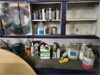 Contents of paint cabinets
