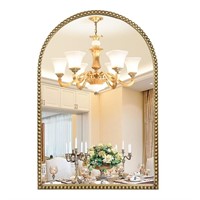 Arched Wall Mirror for Bathroom - 24"x36" Metal