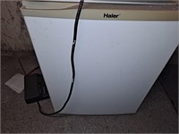 Dell computer monitor and small fridge (don't