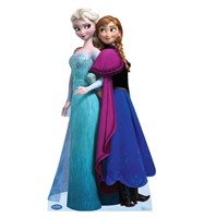 Cardboard People Elsa and Anna - Disney's Frozen