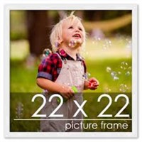 Frames 3 pcs  22x22 Contemporary White Wood