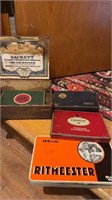 Wood tobacco box, and 410 cigarette boxes,