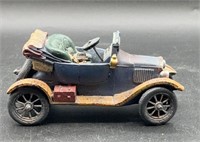 VTG Plaster Casted Colored Antique Vehicle