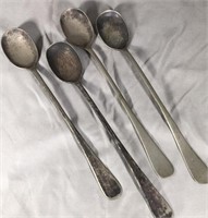 Gilchrist X Silver plated Ice Cream Spoons