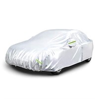 Basics Silver Weatherproof Car Cover - 150D