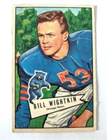 1952 Bowman Bill Wightkin Bears End Card #96