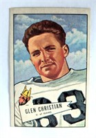 1952 Bowman Glen Christian U of Idaho 49ers Card 5