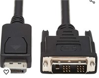 6FT Displayport-Male to Dvi-d-Male Adapter Cable
