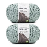 Bernat Blanket Smoky Green Yarn - 2 Pack of