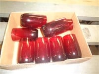 8 - RUBY RED JUICE GLASSES