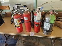 4 Various Sized Portable Fire Extinguishers