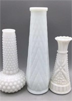 EO Brody Milk Glass Vase