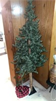 5 foot natural trunk, Christmas tree, and a