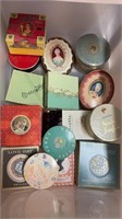 Collection of antique powder boxes, circa 1930s