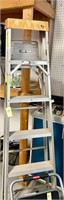 6 ft aluminum ladder and step stool