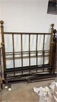 Single size, brass bed, includes the headboard,
