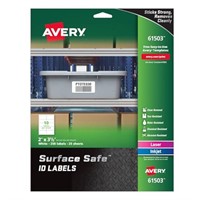 AVERY Surface Safe Durable ID Labels, Removable