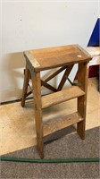 Small wooden stepladder