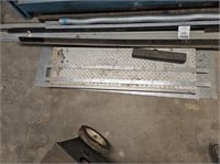 Various sheet metal and angle iron pieces