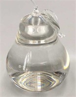 Lenox Pear Shaped Clear Glass Paperweight