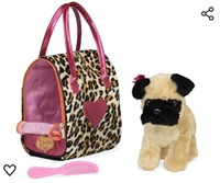 Pucci Pups by Battat - Leopard Print Plush Bag