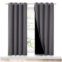 NICETOWN 100% Blackout Window Curtains - Grey