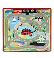 Melissa & Doug $55 Retail Road Rug with 4 Wooden