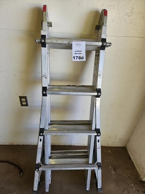 12 ft Aluminum Folding Multi-Position Ladder