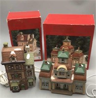Dickens Lighted Porcelain Collectibles Boxed
