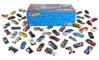 Hot Wheels Set of 50 Toy Trucks & Cars in 1:64