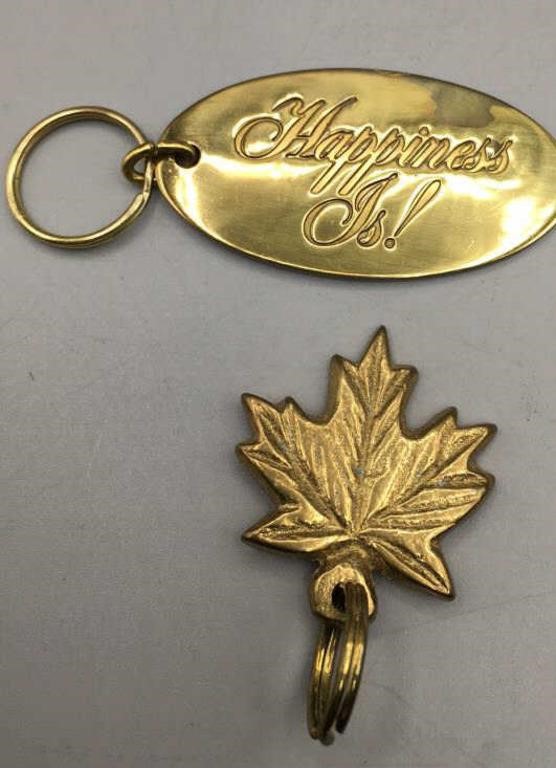 Canadian Brass  Key Ring  and Leaf.