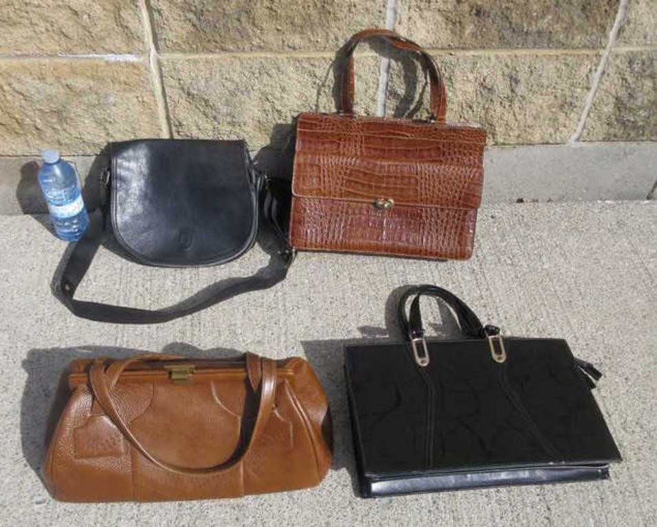 4 Vintage Purses: Ca. Gi Leather Made in Italy,