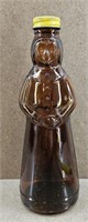 Mrs. Butterworth Amber Glass Maple Syrup Bottle