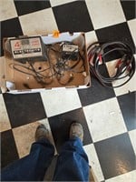 Jumper cables, motorcycle charger, battery charger