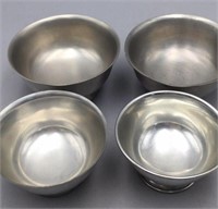 Paul Revere Pewter Inscribed Bowls