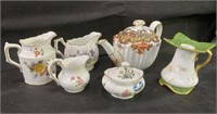 VTG Miniature Porcelain Teapot, Creamers & More